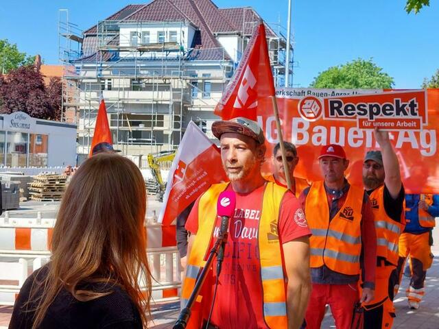 Auftakt der bundesweiten Streiks in Hannover am 13.05.2024 | Foto: Marko Warken, IG BAU