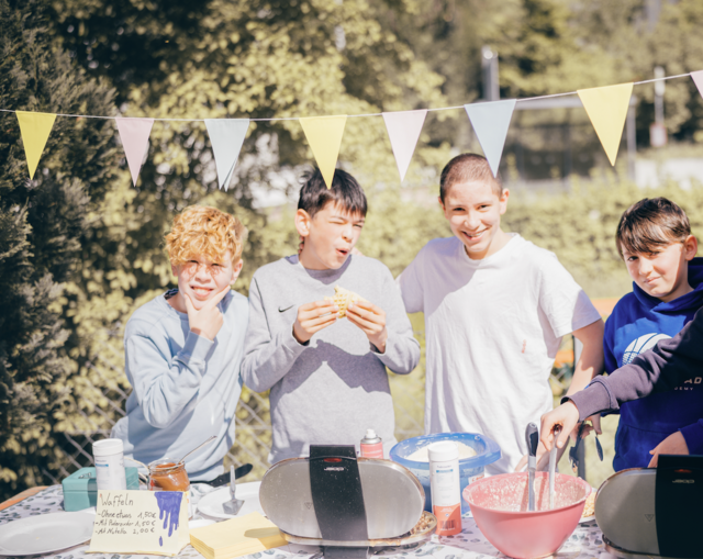 Waffelstand der Sek AB, eine kleine Stärkung während der Schicht kann nicht schaden. | Foto: Jan Wöber