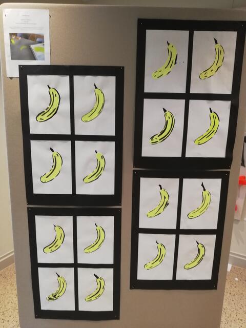 "Alles Banane", Bananen à la Andy Warhol, 9b | Foto: Brigitte Hartung-Bretz
