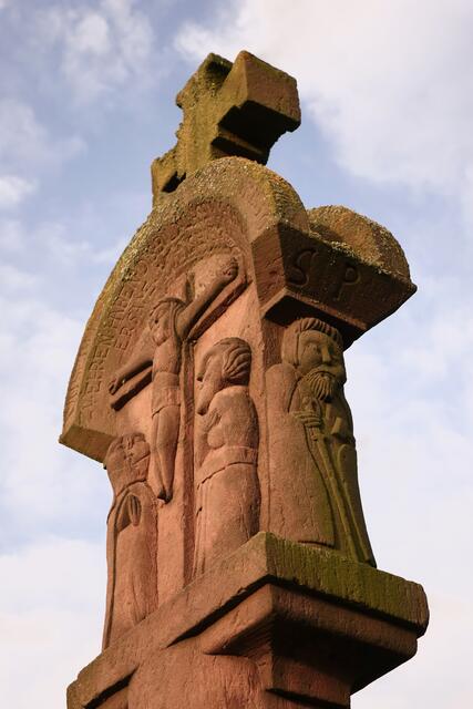 Altehrwürdiger Bildstock zwischen Richelbach und Neunkirchen. im Odenwald.