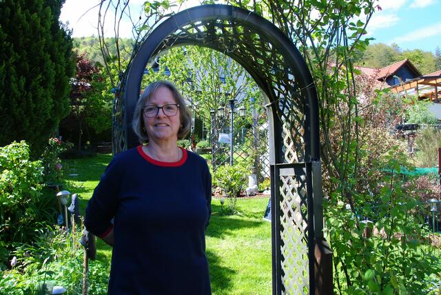 Karin Meyer in Faulbach-Breitenbrunn öffnet am Sonntag ihren Garten zum Tag der offenen Gartentür. | Foto: Andrea Kaller-Fichtmüller