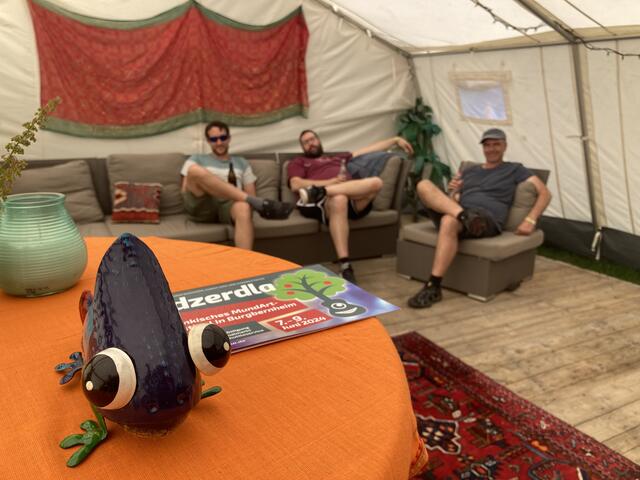 Backstage auf dem Edzerdla
