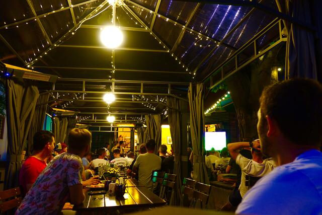 Gute besuchte Public Viewing-Veranstaltung  in Miltenberg.