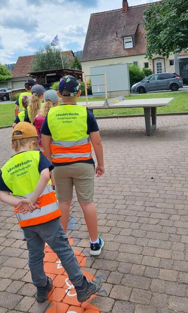 „Löschfrösche“ der Kinderfeuerwehr Weilbach  | Foto: privat
