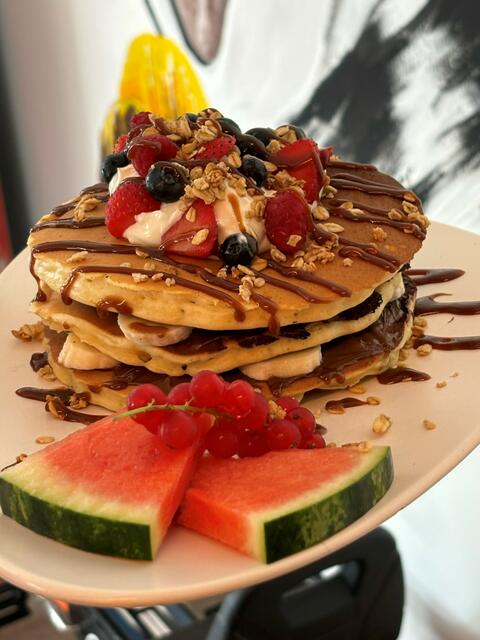 Darfs ein bisschen mehr sein? Pancakes-Traum! | Foto: sorogelato in Kleinheubach