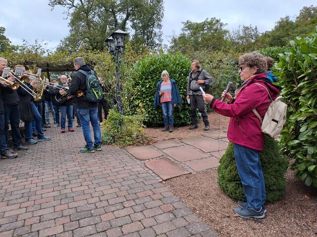 Im Franziskusgarten auf dem Engelberg wurde der Sonnengesang des Hl. Franziskus gebetet | Foto: Martin Winkler