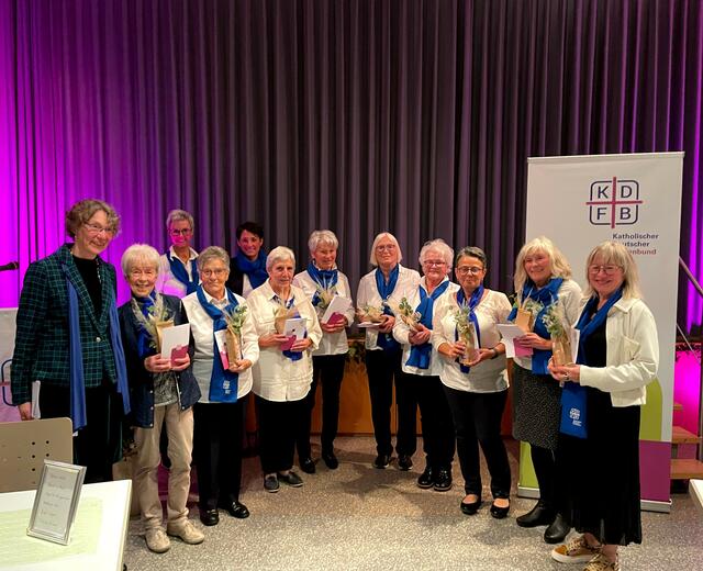 Ehrung 25 bis 29 Jahre Mitgliedschaft 