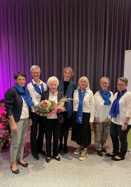 Ehrung Rosemarie Burckhardt für 50 Jahre Mitgliedschaft 