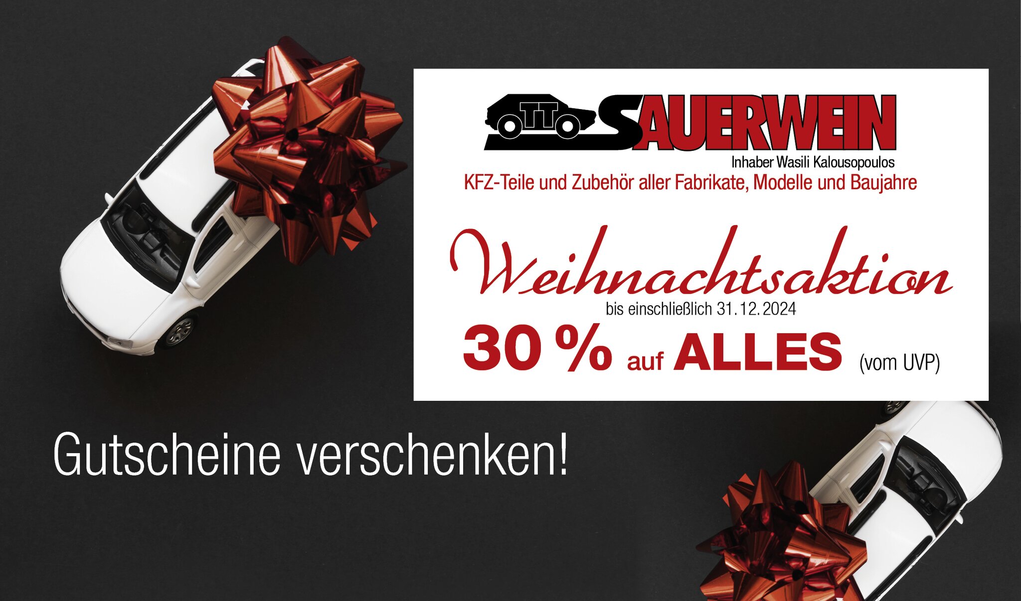 Adventskalender 2024 Otto Sauerwein Wörth 30 Rabatt auf ALLES