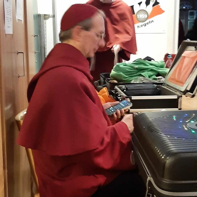 Konzentration vor dem Auftritt