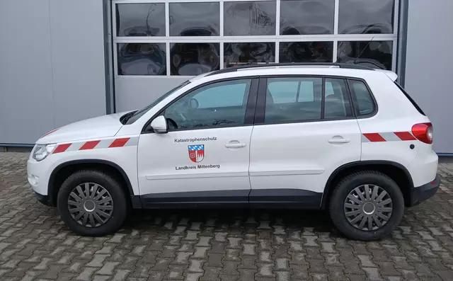 Das wieder aufbereitete Fahrzeug. | Foto: Foto: Landratsamt Miltenberg