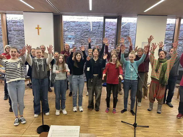 Probetag für das Musical Patchwork | Foto: Margarete Faust