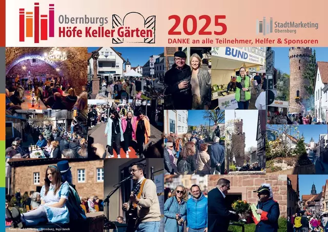 Das Danksagungsplakat des StadtMarketing e.V. | Foto: StadtMarketing Obernburg, Foto &amp; IT Ingo Janek