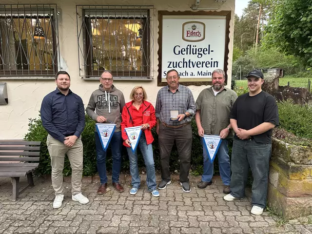 v.l.n.r.: Christian Vogt, Leo Englert, Eveline Spielmann , Ferdinand Richter, Frank Weinert  und Stefan Weinert  