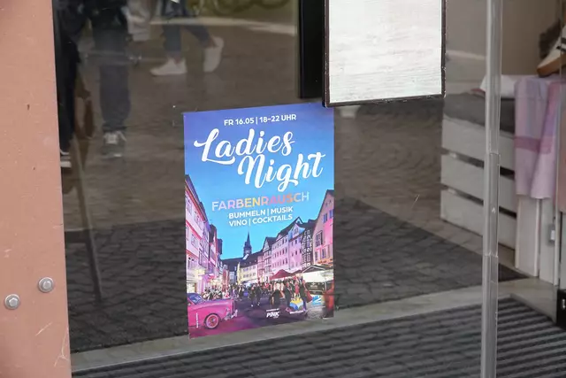 "Ladies Night" - Hinweis für ein kommendes Event Mitte Mai 2025 in Wertheim. 