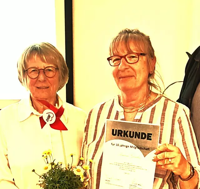 Ehrung für 10 Jahre: Susanne Günther | Foto: AWO Kreisverband
