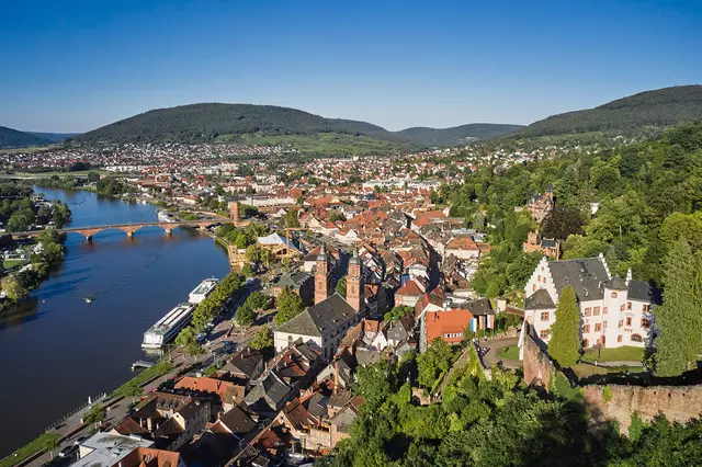 Blick auf den Main mit Miltenberg und Bürgstadt (im Hintergrund). | Foto: © Churfranken / Christian Kerber