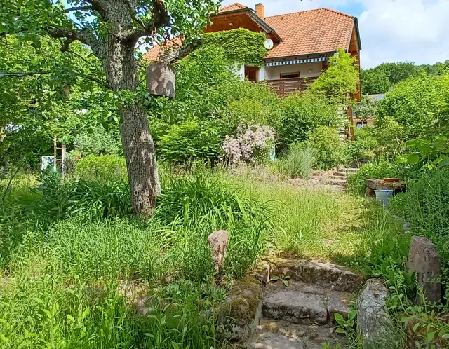 Garten von Margit Neckermann-Straub und Roland Straub in Großheubach. | Foto: privat