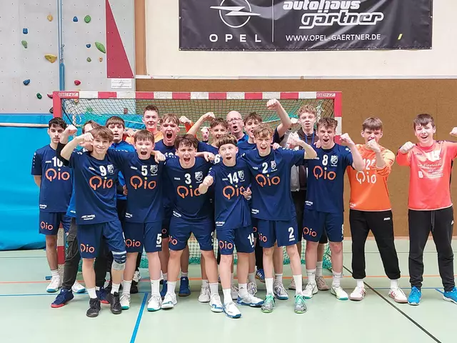 Die erfolgreiche B-Jugend des TV Hardheim Handball