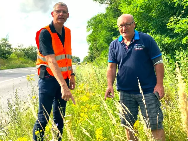 Klaus Vath und Wolfgang Winter erinnern und fordern ;Wichtige Information für Flächeneigentümer-Eigeninitiative ist gefragt! Eine Sammelaktion die vom Landratsamt unterstützt wird,bei der kostenlosen Entsorgung über die Bauhöfe.
Danke für die Mithilfe! | Foto: Vath