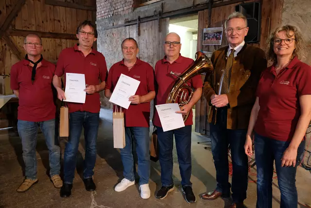 50 Jahre aktive Mitgliedschaft | Foto: Musikverein Concordia Elsenfeld