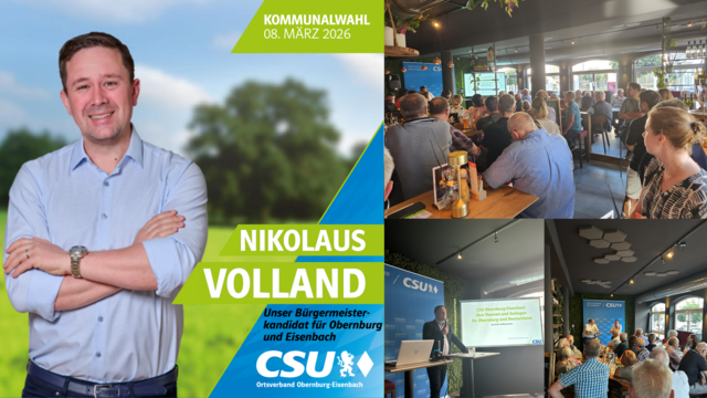 Foto: Linkes Bild: Fotografin Anna Hornstein / Rechte Bilder: CSU Ortsverband Obernburg-Eisenbach