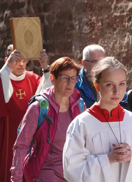 Unterwegs zu einem frommen Ziel