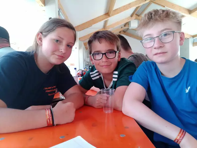 Leonie, Till und Janis: "Uns gefällt es super hier. Wir haben neue Freunde gefunden und beim Ausbildungstag viel dazugelernt."