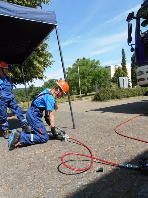 Arbeiten mit der Hydropresse