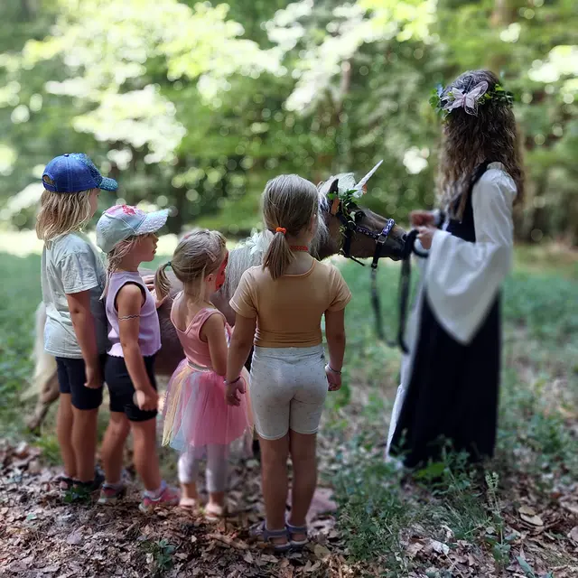 Zauberhaft: das Einhorn mit seiner Fee! | Foto: privat - Wir in Mönchberg e.V.