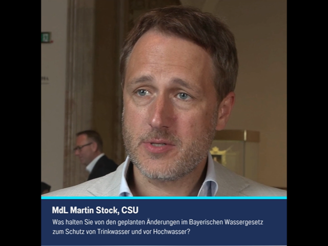 Bild: MdL Stock im Interview mit Plenum TV | Foto: Bürgerbüro MdL Stock