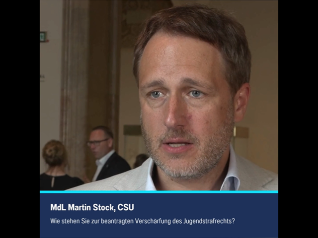 Bild: MdL Stock im Interview mit Plenum TV | Foto: Bürgerbüro MdL Stock