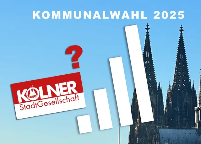 Wie stark wird die Kölner StadtGesellschaft KSG bei der Kommunalwahl 2025 im Herbst? | Foto: Frei von Rechten Dritter