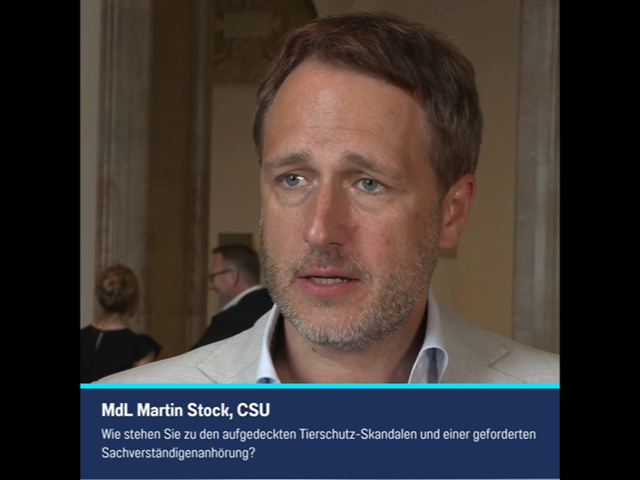 Bild: MdL Stock im Interview mit Plenum TV | Foto: Bürgerbüro MdL Stock