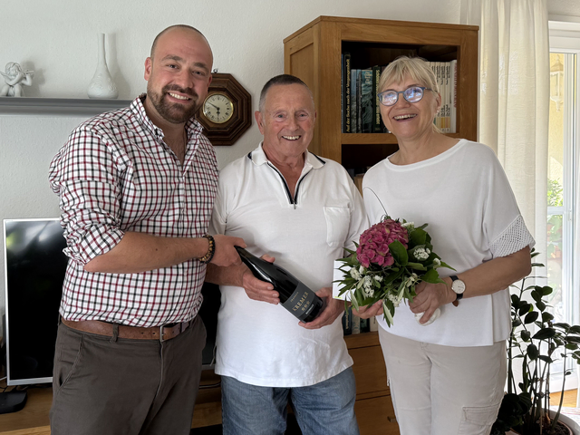 v. l. n. r. Michail Fotokehagias, Peter Frost und Anna Becker