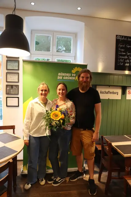 von links: Sandra Reh (Schriftführerin), Lisanne Ballew (Sprecherin), Thomas Ballew (Sprecher) | Foto: Werner Billmaier