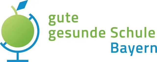 Das Logo "gute gesunde Schule Bayern" - eine von drei Auszeichnungen für die RSE im Juli | Foto: Kultusministerium Bayern