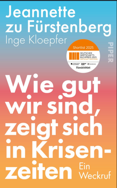 Schluss mit Pessimismus - bringen wir mit Mut und Dynamik neuen Schwung in Deutsche Landen | Foto: Piper Verlag
