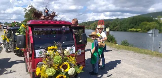 Unser Themenwagen "Zurück zu den Wurzeln"