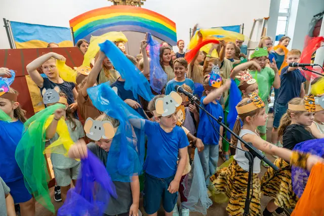 Singspiel Noah und die coole Arche im Juli 2025 der Ökum. Kinder- und Jugendkantorei MIltenberg | Foto: Omri Hada