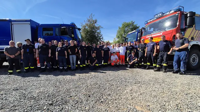 Alle Einsatzkräfte gemeinsam auf einem Bild. | Foto: THW Miltenberg 