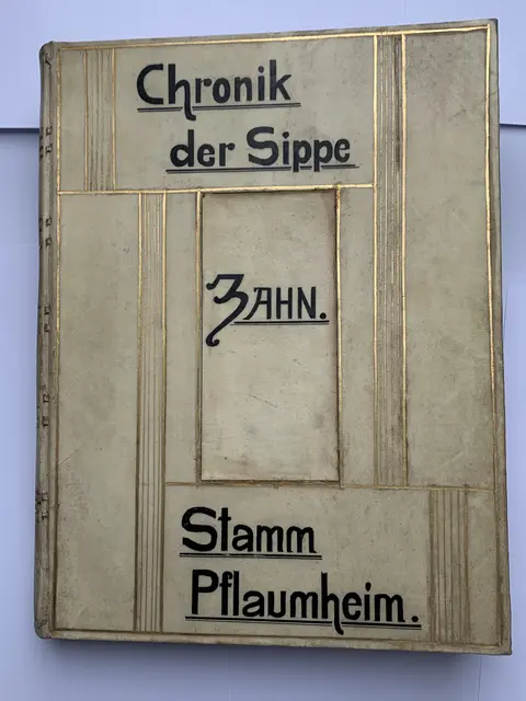 Die Chronik der Sippe Zahn von 1935 - Urkunde aus dem Staatsarchiv Würzburg von 1350