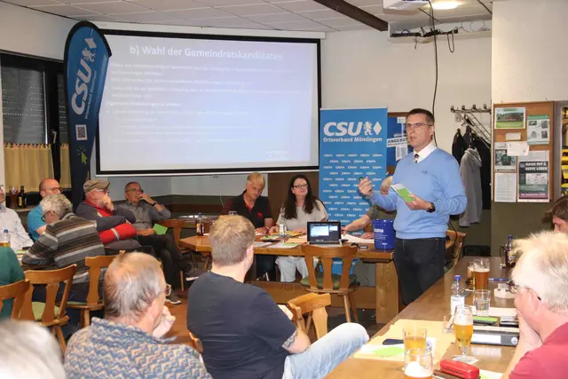 Bürgermeister Siegfried Scholtka leitet die Wahl | Foto: CSU-Ortsverband Mömlingen