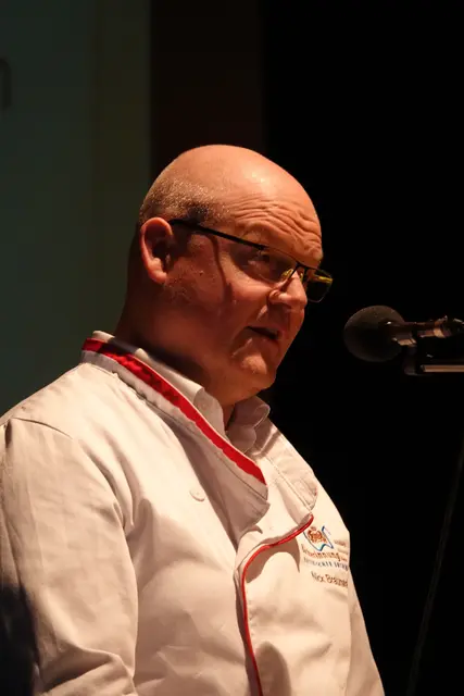 Nick Braunwarth von der Kreishandwerkerschaft Miltenberg blickte optimistisch in die Zukunft des Handwerks. Foto Roland Schönmüller