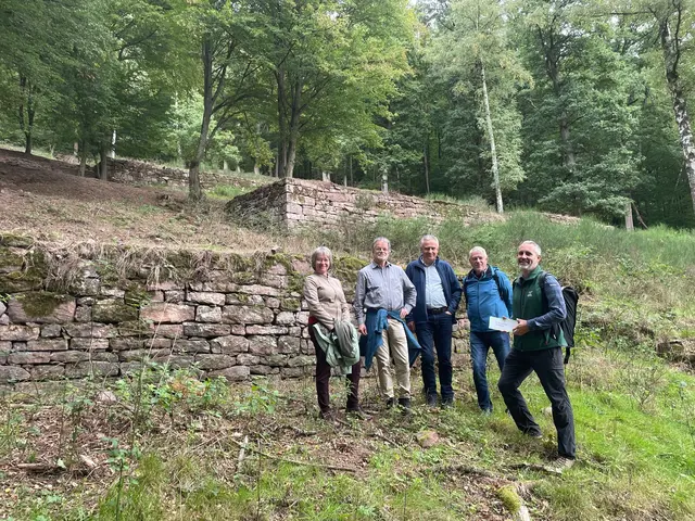 Fachleute aus dem Naturschutz bei der Exkursion am Beilstein: Gemeinsam wurde über nachhaltige Pflegekonzepte diskutiert. | Foto: Florian Lang
