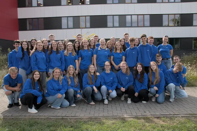 Da strahlen sie, die 38 Tutorinnen und Tutoren am HSG | Foto: D. Hohm