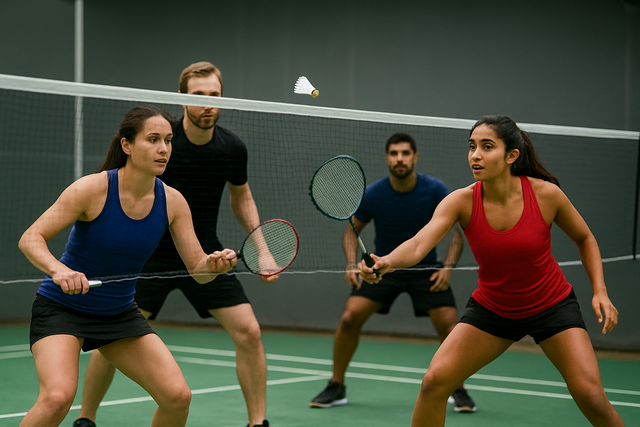 Badminton Mix-Paarung | Foto: Foto KI generiert