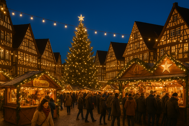 Weihnachtsmarkt | Foto: Foto KI generiert