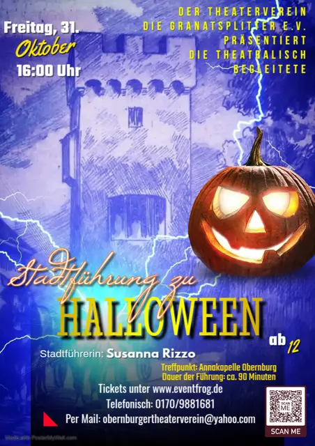 Stadtführung zu Halloween: Freitag, 31.10.25, 16 Uhr! | Foto: Theaterverein Die Granatsplitter e.V.