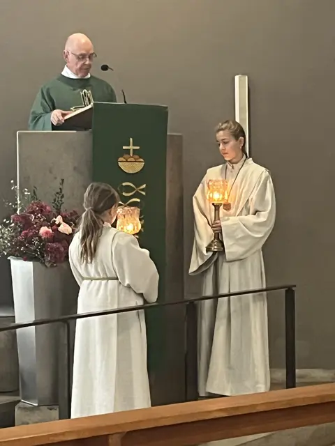 Domvikar Paul Weismantel war in St.Pius der ideale Zelebrant für den Festgottesdienst.